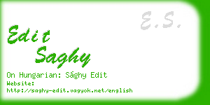 edit saghy business card